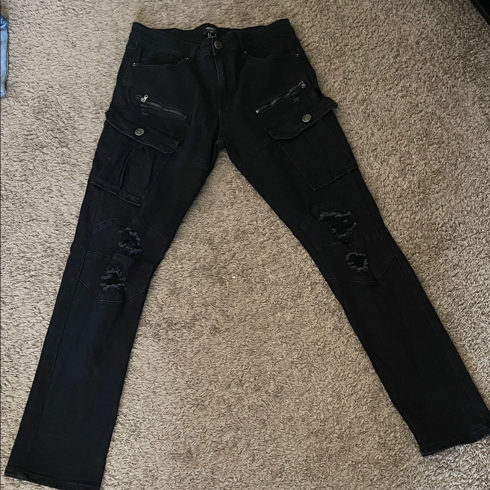 Forever 21 Black Cargo Pants